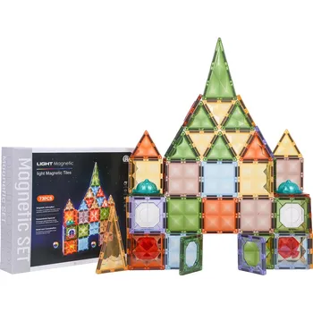 ostatní stavebnice RKToys Magnetická stavebnice 3D s podsvícením 75 dílků