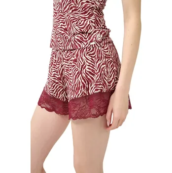 Dámské pyžamo Dámské šortky s krajkou Vamp 23801 red windsor velikost XXL