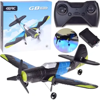 RC model letadla Rc letadlo G8 Glider z EPP pěny s LED a USB nabíjením