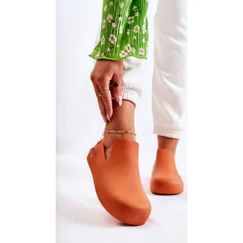 Dámské sandále Boto Módní gumové dřeváky Meriko Barva: Oranžová, Velikost: 40