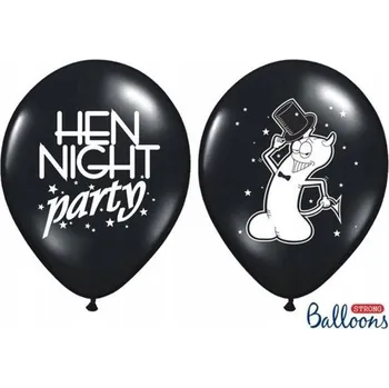 Balónek Balónky 30 cm, Rozlučka se svobodou, Pastelově černé, 6 ks