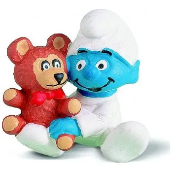 Figurka Schleich 20205 Šmoulátko s medvědem 1985