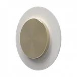 Designový kovový háček na oblečení Split Bílá L Mosaz