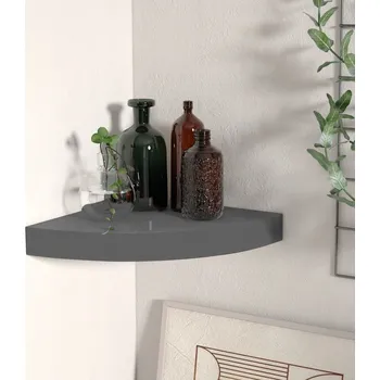 police Police Vysoký Lesk Šedá 25x25x3,8 cm MDF