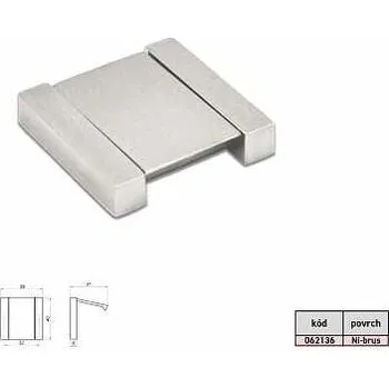Nábytkové kování LENA 32mm úchytka 40x40mm Ni-broušený