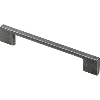 Nábytkové kování GTV Úchytka UZ-819 96/129mm černostříbrná