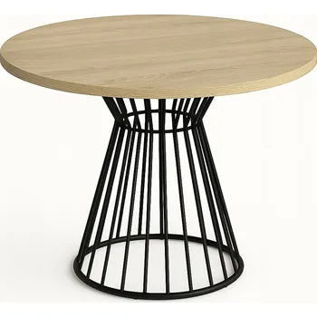 Jídelní stůl Stůl kulatý Leo 100 cm bílý – moderní jídelní a obývací stůl