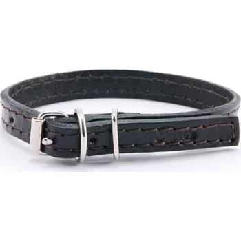 Obojek pro psa Kožený obojek Tamer MINI černý Obvod: 17 - 22 cm, Šířka: 1 cm