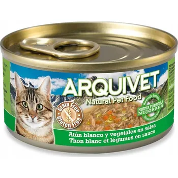 Krmivo pro kočku Arquivet Konzerva pro kočky s příchutí tuňáka bílého se zeleninou 80 g