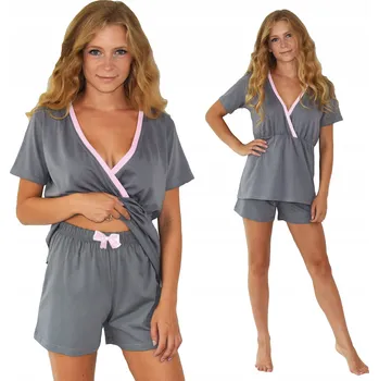 Dámské pyžamo Dámské bavlna pyžamo Born2rest šedé, velikost L