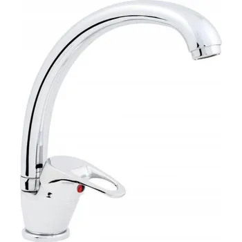 Vodovodní baterie Stojánková kuchyňská baterie KOS B446 stříbrná