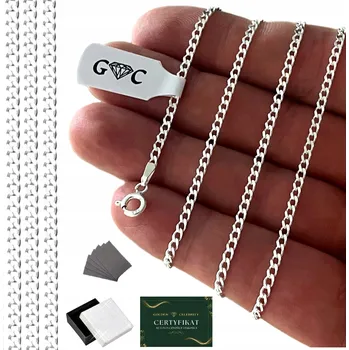 Řetízek PLNÝ ŘETÍZEK STŘÍBRO O RYZOSTI 925 60 cm PEVNÝ A ODOLNÝ + DÁREK
