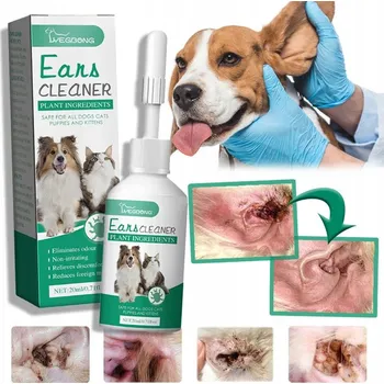 Lék pro psa a kočku Kapky do uší pro psy a kočky na ušní svrab a čištění uší