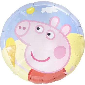 Balónek FÓLIOVÝ BALÓNEK prasátko Pepa RŮŽOVÉ PIG POHÁDKA NAROZENINY HELIUM 51 CM BALÓNKY NA PÁRTY