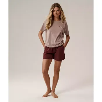 Dámské oblečení Dámské bavlněné pyžamo Atlantic Atlantic krémová | tmavě červená 3452767