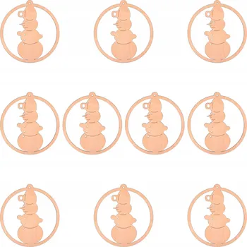 Vánoční dekorace Prolamovaná Vánoční Koule , Zdobená Vánoční Koule , Hladká Vánoční Koule , Tvarované Vánoční Baňky , Sady sněhuláků 10 cm 10 ks