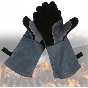 Pracovní rukavice Svářecí rukavice na gril, do krbu a pece, žáruvzdorné