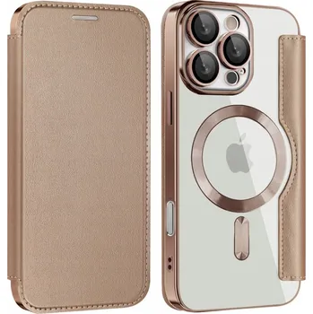 Pouzdro na mobilní telefon Flipové pouzdro Erbord pro Apple iPhone 16 Pro Max zlaté
