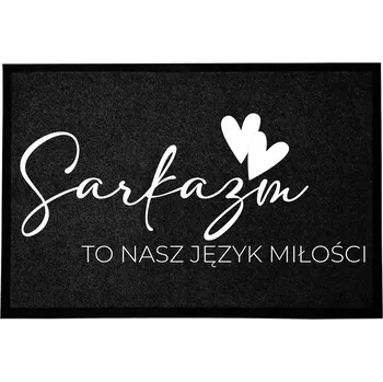 VSTUPNÍ ROHOŽKA POHODLNÁ ANTRACIT VTIPNÝ POTISK 40X60 PROTISKLUZOVÁ