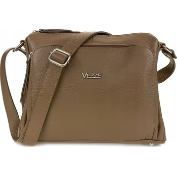 Kabelka Vezze kabelka z pravé lícové kůže béžová