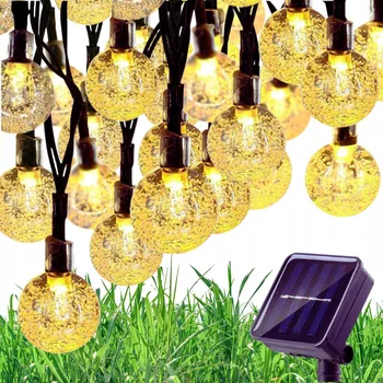 Venkovní osvětlení SOLÁRNÍ ZAHRADNÍ GIRLANDA 10m 100 LED Světelná Solární Zahradní Světla 10 m