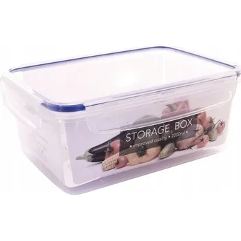 Dóza na potraviny Nádoba s těsněním pro skladování potravin, 2,2 l, do školy, kanceláře i práce