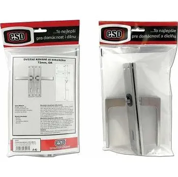 Dveřní kování Kování K415 Al klika-klika 72mm OK ESO v sáčku