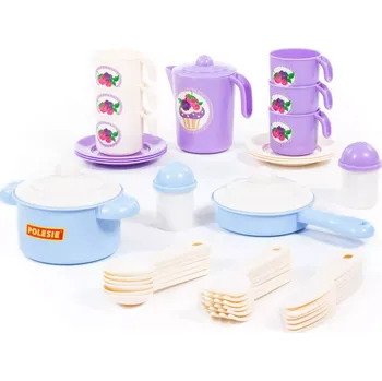 Dětská kuchyňka Dětský čajový set Nastěnka pro 6 osob