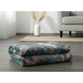 deka Deka z mikrovlákna FLY tyrkysová/šedá 150x200 cm Mybesthome