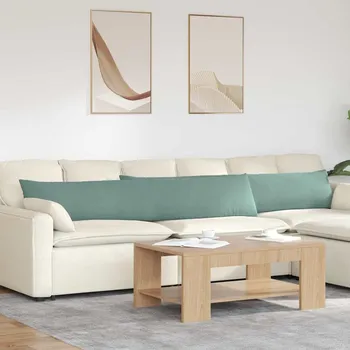 Podsedák vidaXL Pohovkové polštáře 2 pcs Mořská zelená 200 x 40 cm