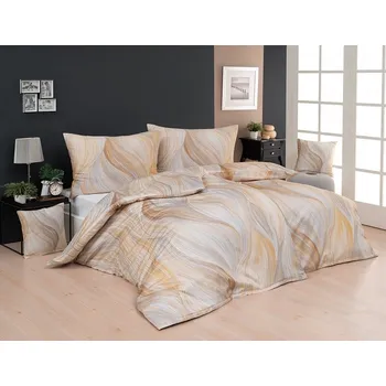 Bytový textil Matějovský Infinitum Beige bavlněný satén 1x140x220,1x70x90