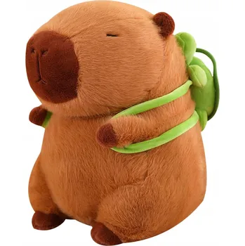 plyšák Adventure Goods Kapybara s batůžkem 25 cm