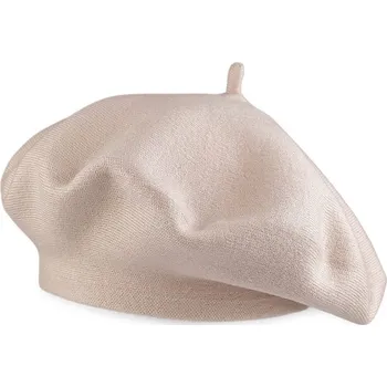 Pokrývka hlavy Dámský pletený baret - 1 béžová světlá