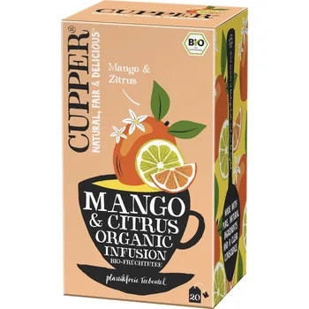 Čaj Cupper Ovocný čaj s pomerančovou/ limetkovou kůrou a mangovou příchutí BIO 20x 1,8 g