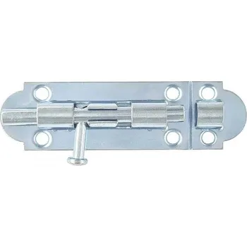 Tesařské kování Zástrč 80mm s protiplechem bílý Zn