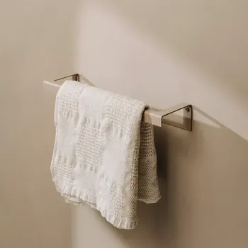 Držák na ručník Kovový držák na ručníky Tallinn jednoduchý pískově šedý S