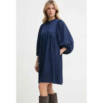 Dámské oblečení Šaty Bruuns Bazaar Acacia Sarina BBW3370 námořnická modř 59X, vel. 38