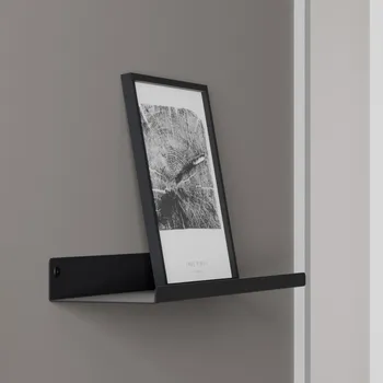 police Nástěnná kovová police Vienna malá Černá