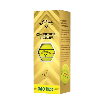 Golfový míček Callaway Chrome Tour 360 Triple Track (3pcs), Yellow