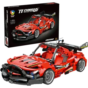 ostatní stavebnice Dětská stavebnice - Sportovní auto červené (458 ks)