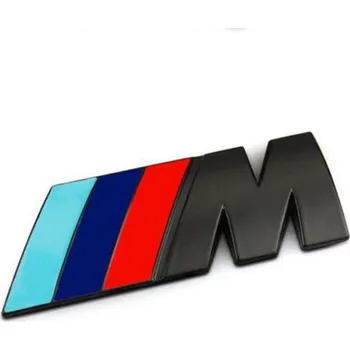 Samolepicí dekorace na vozidlo 3D Znak BMW M - na blatníky (4x1 cm) Barva: Černá