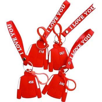 Přívěšek na klíče SQUID GAME - Uniforma (6 cm)