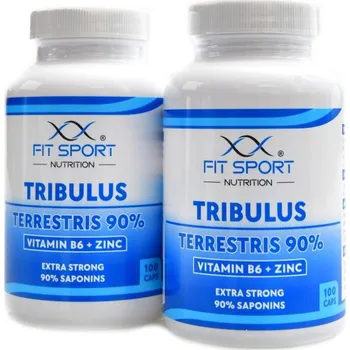 FitSport Nutrition Tribulus 90% + B6 + Zinek 2 x 100 kapslí DUOPACK