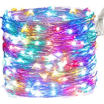 Vánoce Asao Vnitřní vánoční světelný mikro řetěz - USB konektor (10 m) Osvětlení: Barevná