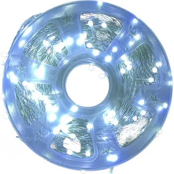 Vánoční dekorace Asao Vnitřní vánoční led osvětlení - Studená bílá 260 až 520 LED (čirý kabel) Osvětlení: Studená bílá 98m - 520 led diod