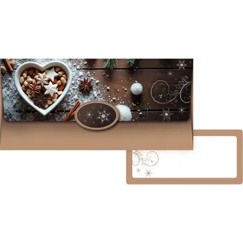 Kalendář Obálka na peníze vánočn 88-064, koření a oříšky