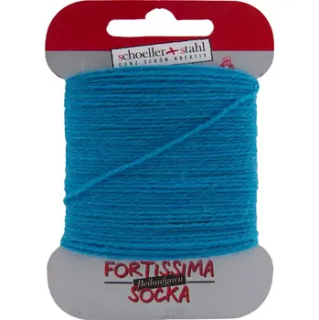 Příze Ponožková látací příze Fortissima 1005 Tyrkys (Schoeller Stahl Fortissima Beilaufgarn 1005 Türkis 2-ply)