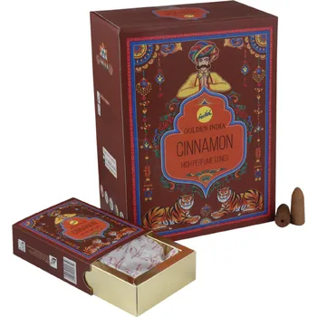 Vonná tyčinka Vonné kužele "Tekoucí dým" - Skořice (10 ks)