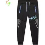 Teplé softshellové tepláky chlapecké Kugo GK8639 černé