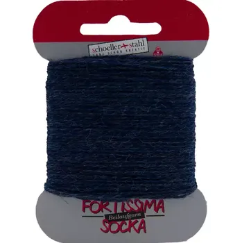 Příze Ponožková látací příze Fortissima 1039 Námořnická modrá (Schoeller Stahl Fortissima Beilaufgarn 1039 Marine Melier 2-ply)
